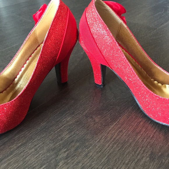 Custom-Made 3" Red Heels Shoes - Picture 6 of 10